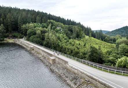 Staudamm der Kalltalsperre nähe Simonskall , © Städteregion Aachen/Dominik Ketz Staudamm der Kalltalsperre nähe Simonskall , © Städteregion Aachen/Dominik Ketz