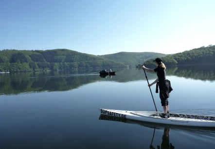 Stand-Up Paddeln am Rursee, © Christina Bauer Stand-Up Paddeln am Rursee, © Christina Bauer