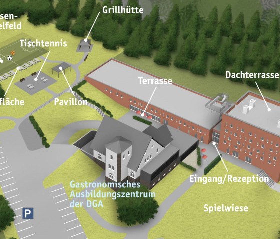 Map of Nideggen Youth Hostel, © Jugendherberge Nideggen L. Dahmen