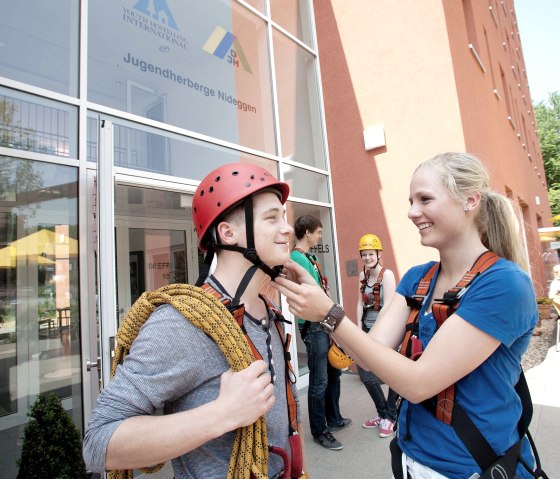 Climbing at Nideggen Youth Hostel, © Jugendherberge Nideggen L. Dahmen