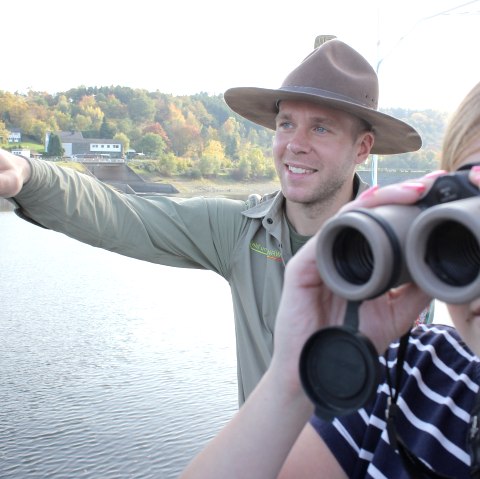 Ranger boat tour, © Nationalpark Eifel