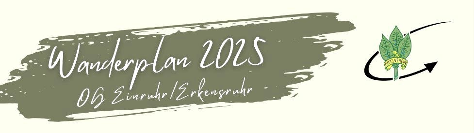 Hiking plan 2025, © Eifelverein OG Einruhr / Erkensruhr