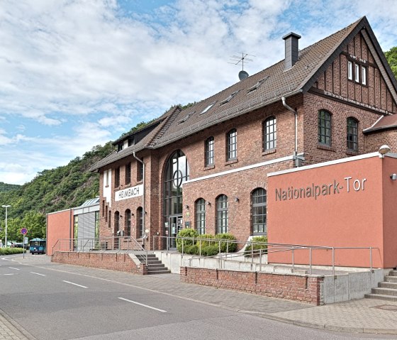 Heimbach National Park Gate at the train station, start of the cycle tour, © Foto Achim Meurer