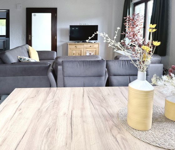 Ferienhaus Rursee Wohnbereich